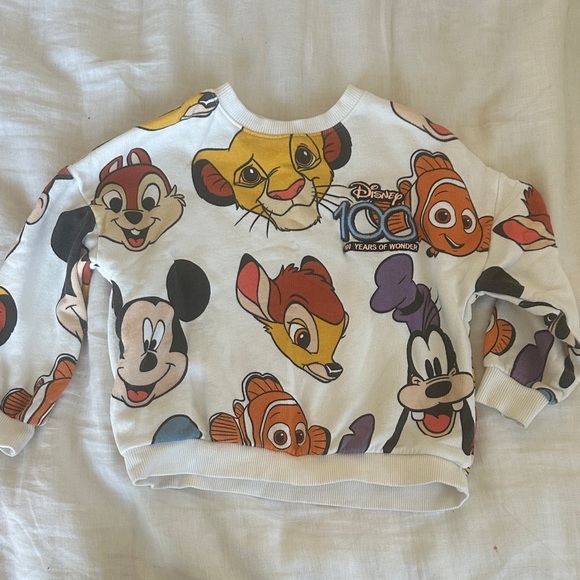 Zara Kids Disney lion king Character Sweatshirt - White 3/4Y - Picture 2 of 5